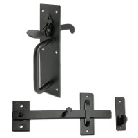 Asec Suffolk Latch for gates in Black