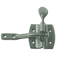Asec Auto Gate Catch in Silver - Zinc Plated