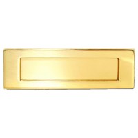 Asec Victorian Letter Plate Polished Brass 254mm