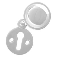 Asec Front Fix Escutcheon 32mm Mortice Key with Cover Chrome Plated