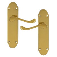 Asec Oakley Door Furniture Handle Lever Latch Brass