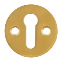 Asec Front Fix Escutcheon 32mm Mortice Key Polished Brass