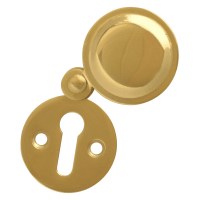Asec Front Fix Escutcheon 32mm Mortice Key with Covered Polished Brass