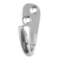 Asec Wardrobe Single Hook Chrome Plated