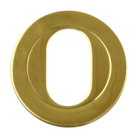Asec Concealed Fixing Escutcheon Brass for Oval Cylinders