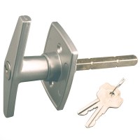 Starfleet T Style Garage Door Handle Silver