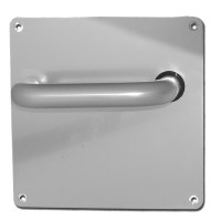 Dortrend Witley Door Furniture Handle on Large Plate Latch Satin