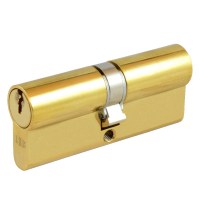 Union 2x18 5 Pin Double Cylinder 65mm Brass Keyed Alike