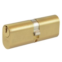 Union 2x6 5 Pin Oval Double Cylinder 83mm Brass