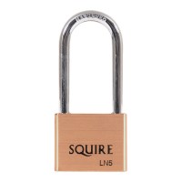 Squire Lion Range 5 Pin Brass Padlock Long Shackle 50mm