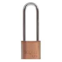 Squire Leopard Range 4 Pin Brass Padlock Long Shackle 28mm