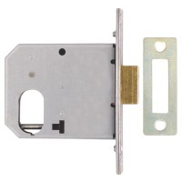 Union L2161 Oval Deadlock Case 77mm Satin Chrome