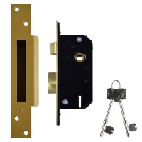 Willenhall M3 5 lever Sashlock 50mm Polished brass Keyed Alike