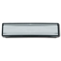Extruded Letter Box with Sleeve for Aluminium Door 300mm Silver