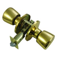 ERA 168-32 Privacy Locking Knob set including latch Brass