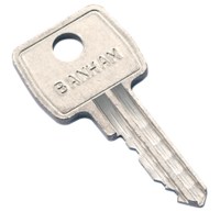 Banham W109 Cylinder Metal Window Lock Key
