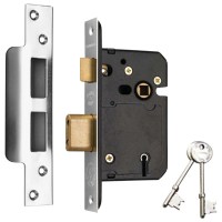 Securefast 5 Lever BS3621:2007 Sashlock 64mm Stainless Steel