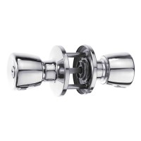 ERA 166-62 Entrance Locking Knob set and Latch Chrome Plated