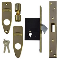 Banham M2002 BS3621 Cylinder Mortice Deadlock Satin Brass