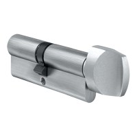 EVVA A5 Euro Key and Turn Cylinder 46/46 92mm Nickel Plated