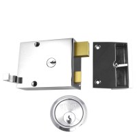 Union 1332 drawnback lock 92mm Chrome Case Chrome Cylinder