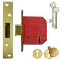 Union 2100 StrongBolt BS3621:2007 Mortice Deadlock 81mm Brass