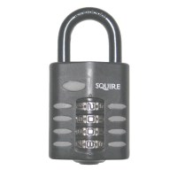 Squire CP50 4 Wheel Combination Padlock Open Shackle 50mm