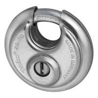 ABUS 26/70 Diskus Round Padlock 70mm Keyed Alike