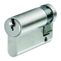 ABUS E60 Series Euro Single 6 Pin Cylinder 55mm 45/10 Nickel Plated