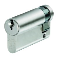 ABUS E60 Series Euro Single 6 Pin Cylinder 60mm 50/10 Nickel Plated