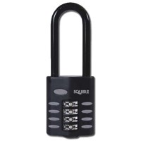Squire CP40/2.5 Combination Padlock 40mm Long Shackle Black