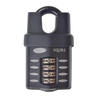 Squire CP40/CS Combination Padlock 40mm Closed Shackle Black