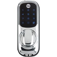 Yale Keyless Digital Door Rim Lock Chrome Plated