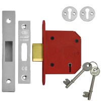 Union 2105 StrongBolt 5 Lever Deadlock 81mm Stainless Steel