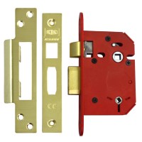 Union 22WCS StrongBolt Bathroom Lock 75mm Brass