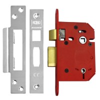 Union 22WCS StrongBolt Bathroom Lock 75mm Satin Chrome