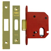 Union Strongbolt 21OV Oval Cylinder Deadcase Lock  81mm Brass