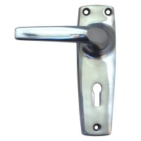 Frisco Door Furniture Lever Handle Kenrick 300 Lock Silver