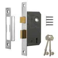 ERA 473-61 3 Lever Sash Lock 64mm Chrome