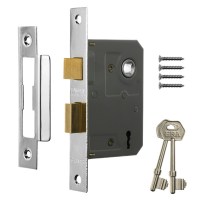 ERA 573-61 3 Lever Sash Lock 76mm Chrome