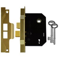 Union 2242 Rebate 2 Lever Sashlock 78mm Electro brass