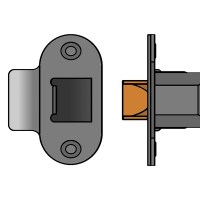 Union HD26 Tubular Heavy Duty Latch Radius Forend 82mm