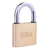 ERA Brass Padlock with Hardened Shackle 40mm