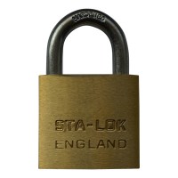 B&G STA-LOK C Series Brass Open Shackle Padlock - Steel Shackle - 38mm -  C150