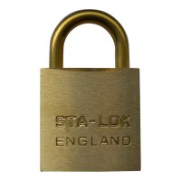 B&G STA-LOK C Series Brass Open Shackle Padlock - Brass Shackle - 38mm -  C150BS