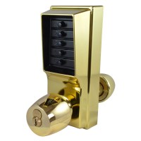 KABA Simplex 1021B Knob Digital Lock Key Override Brass
