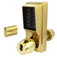 KABA Simplex 1021B Knob Digital Lock Key Override and Passage Brass