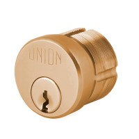 Union 2x11 Single Keyed Differ Screw In Cylinder Brass