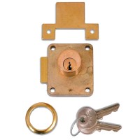 Yale 076S Cylinder Springlock Cupboard Lock 22mm Left Hand