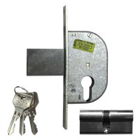 CISA 42111-30 Euro Cylinder Gate Lock 58mm Nickel Plated